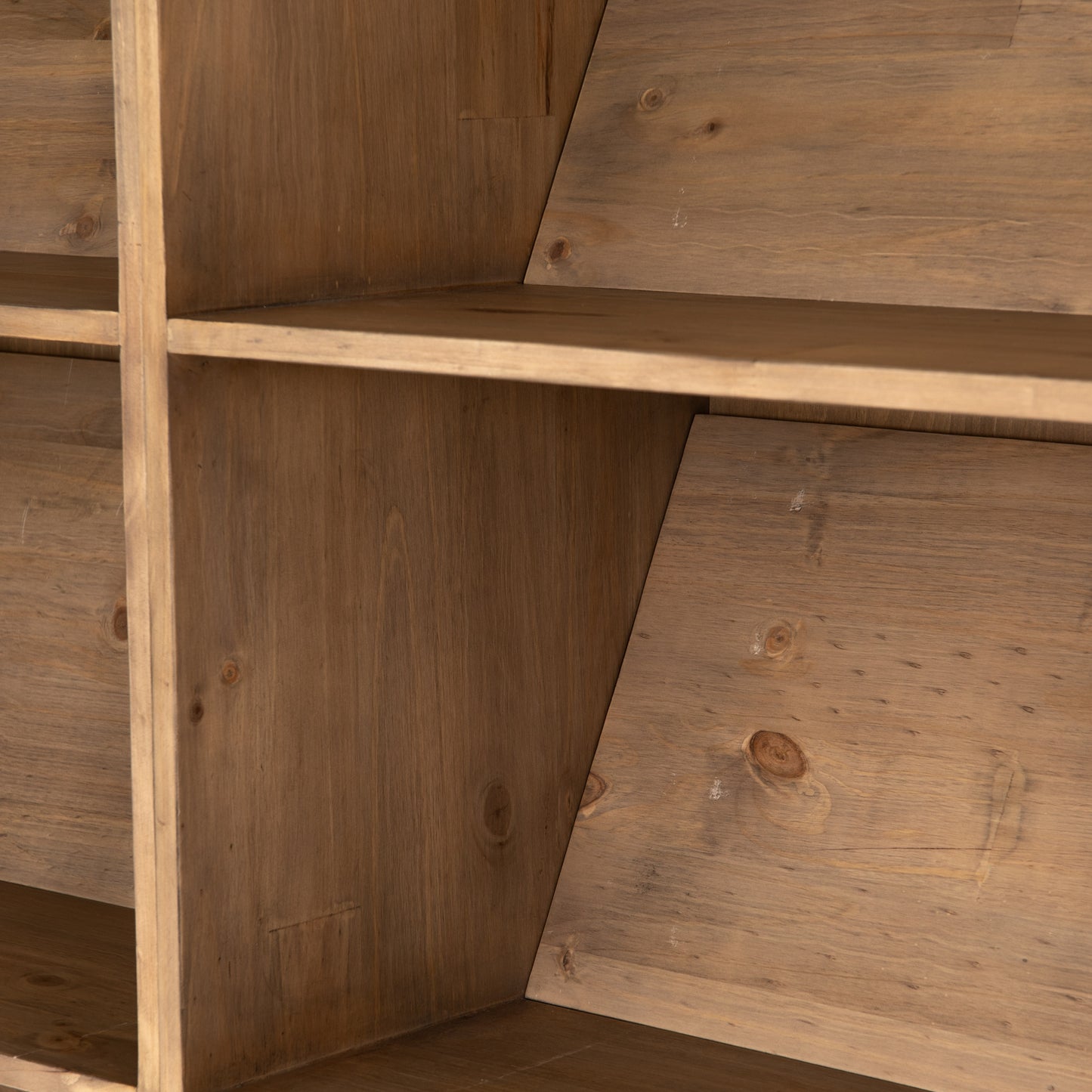 Bane Double Bookshelf W/ Ladder In Smoked P