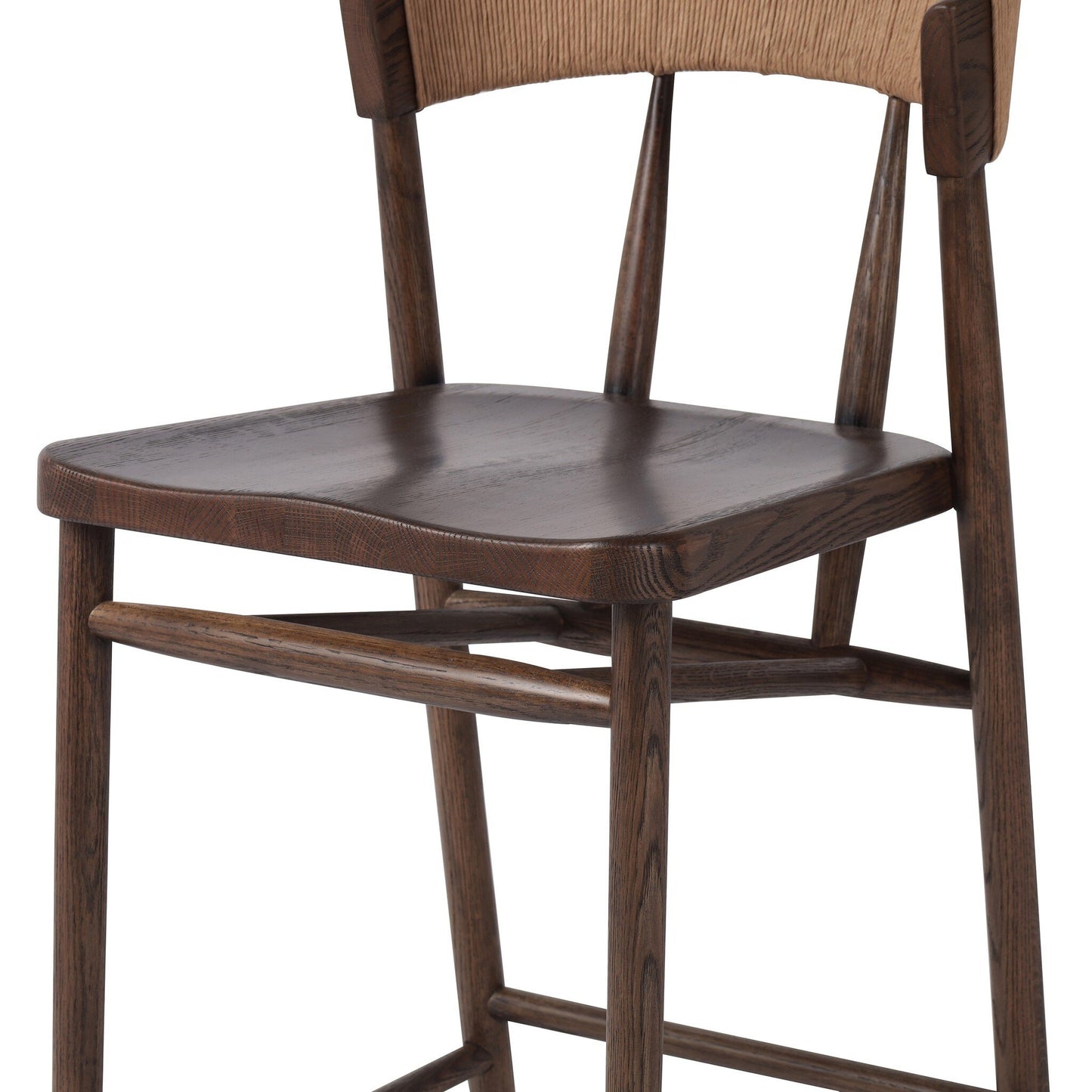 Open Box - Buxton Bar Stool - Natural Paper Rush
