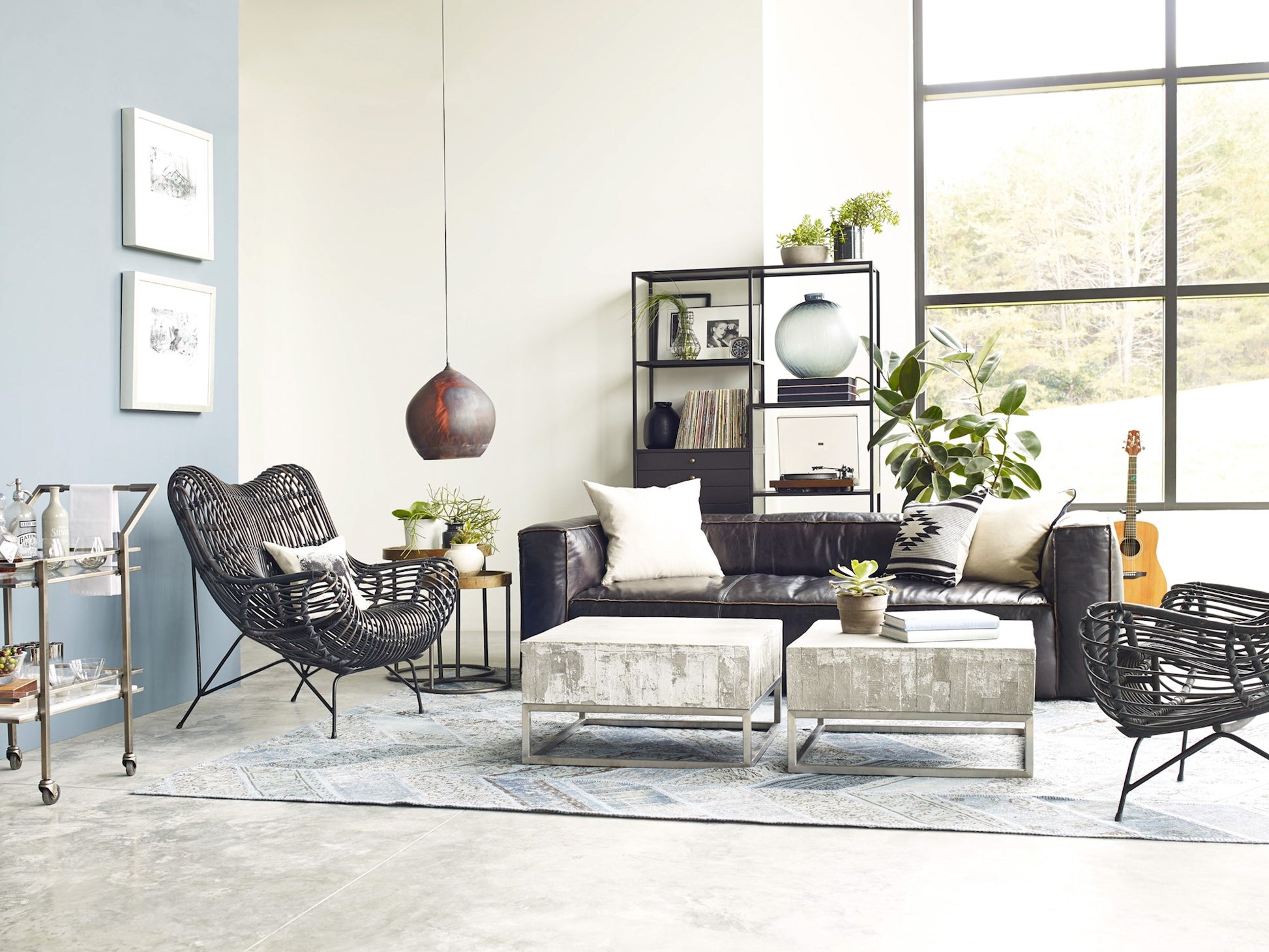 NOLITA REVERSE STITCH SOFA-RIDER BLACK