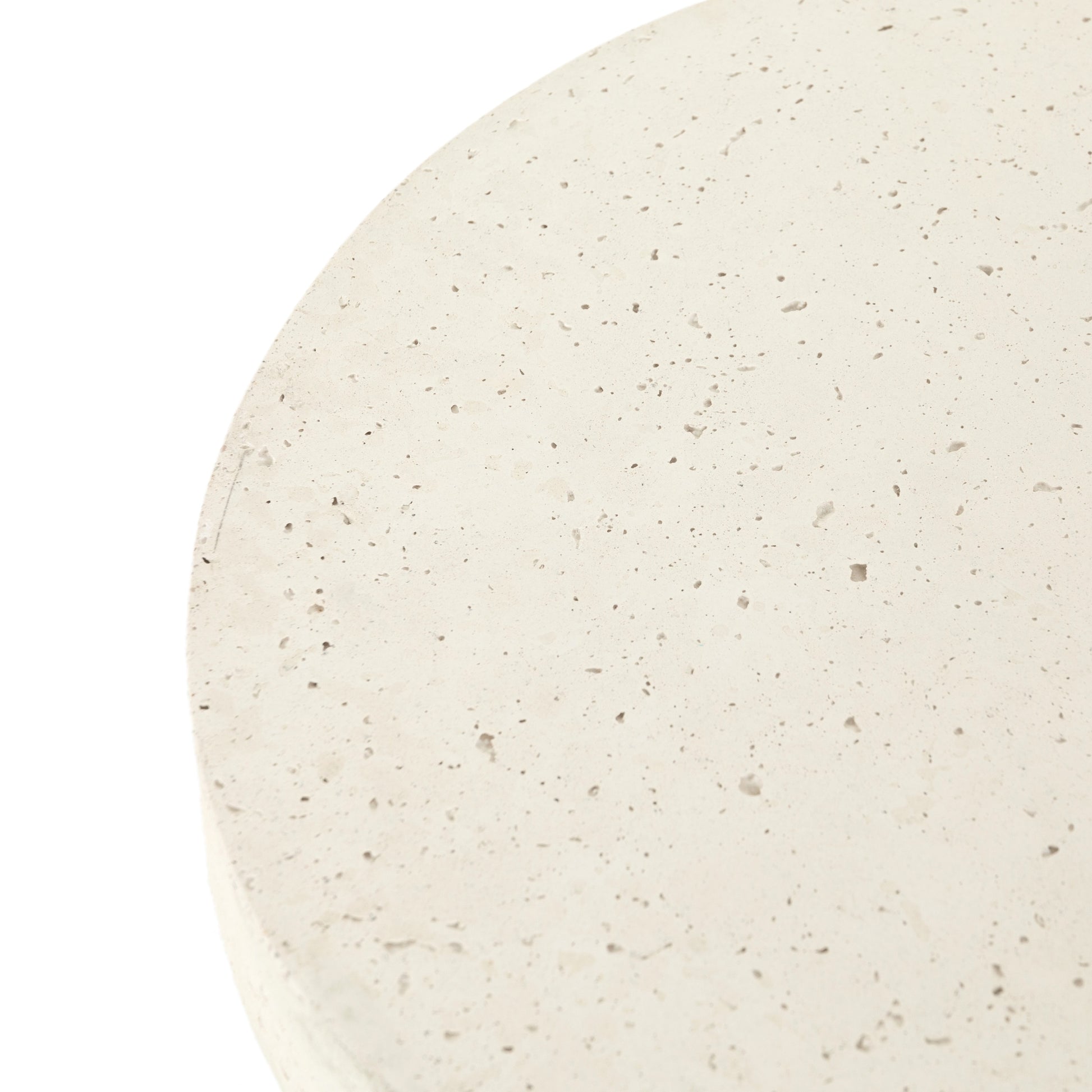 Koda Outdoor End Table In Textured White