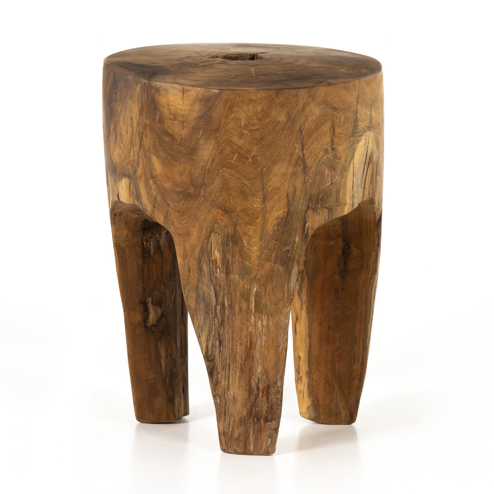 Kyra Outdoor End Table In Teak Root