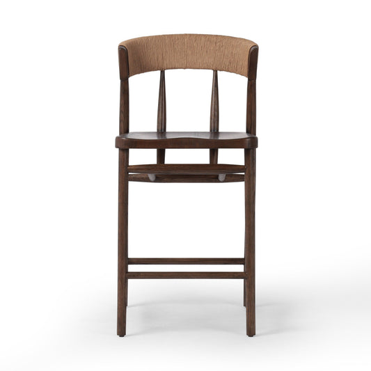 Open Box - Buxton Bar Stool - Natural Paper Rush