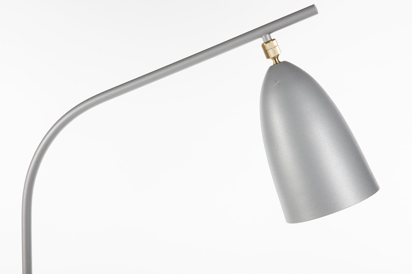 Loren Floor Lamp - Silver/White Marble