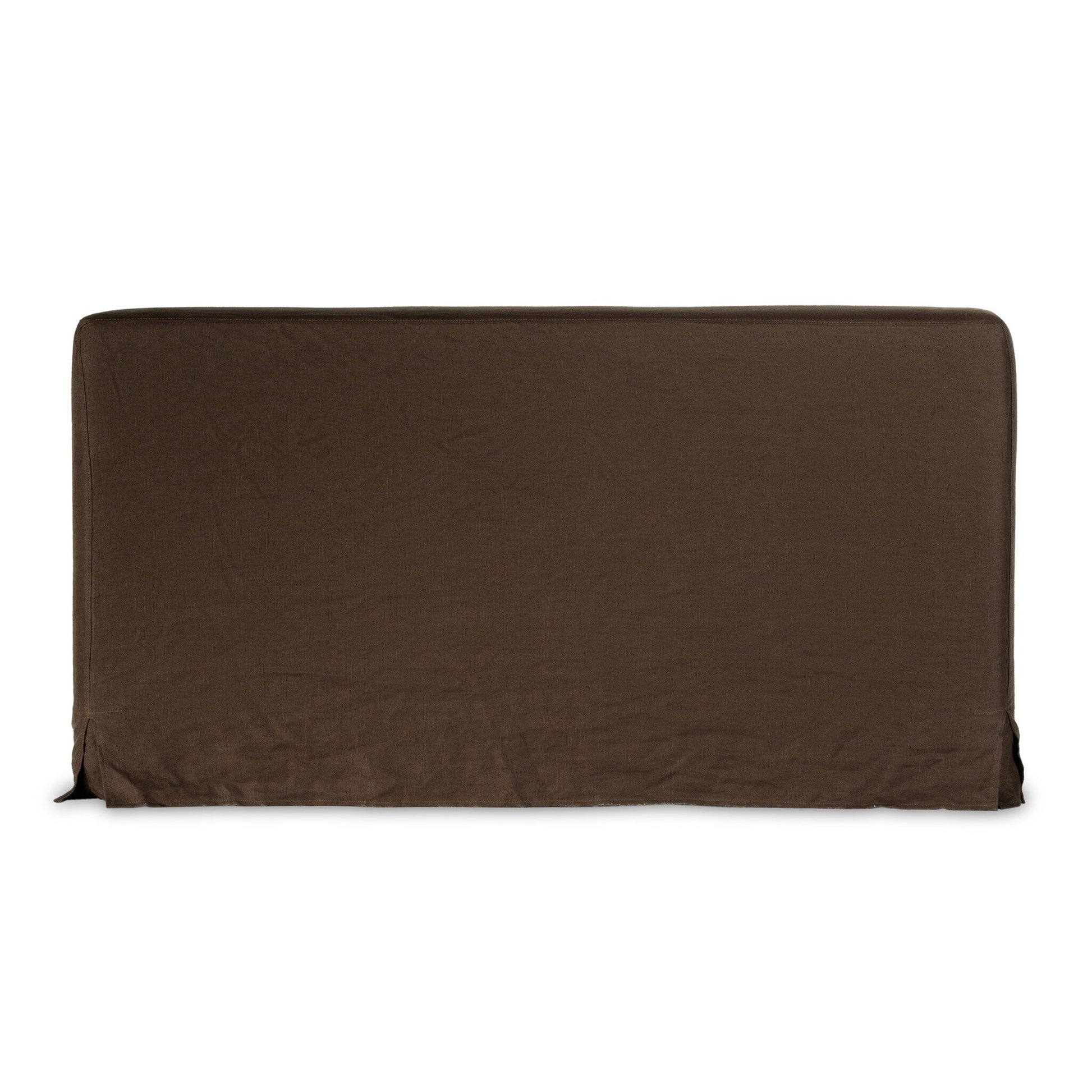 OPEN BOX - Aidan Queen Slipcover Bed - Brussels Coffee