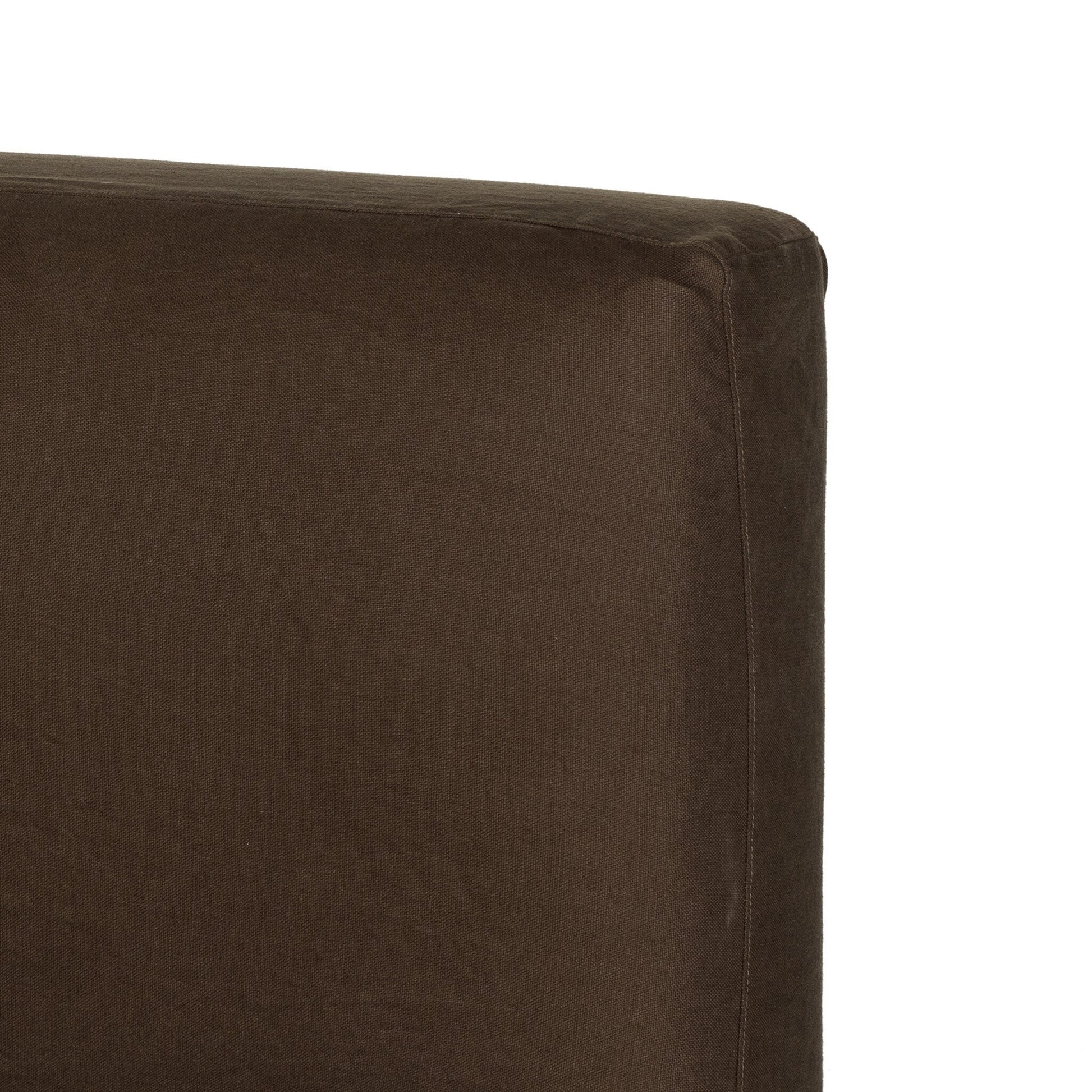 OPEN BOX - Aidan Queen Slipcover Bed - Brussels Coffee