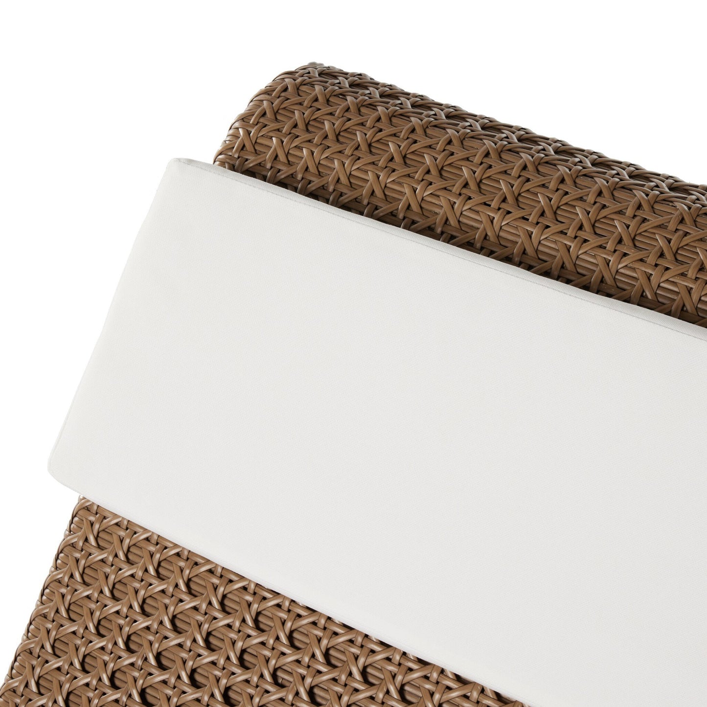 OPEN BOX -  Paige Outdoor Woven Chaise - Stinson White