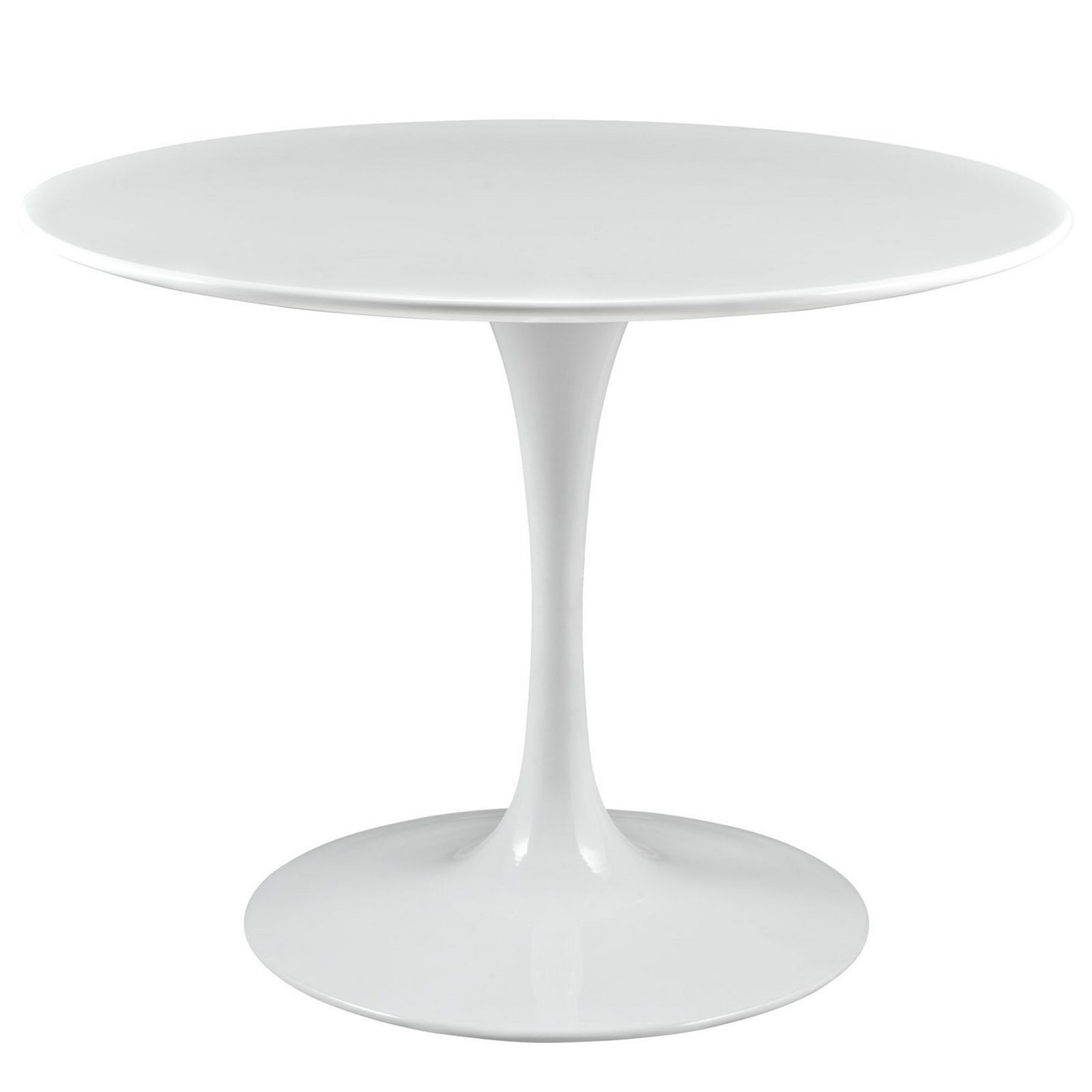 Willow 40" Round Wood Top Dining Table In White
