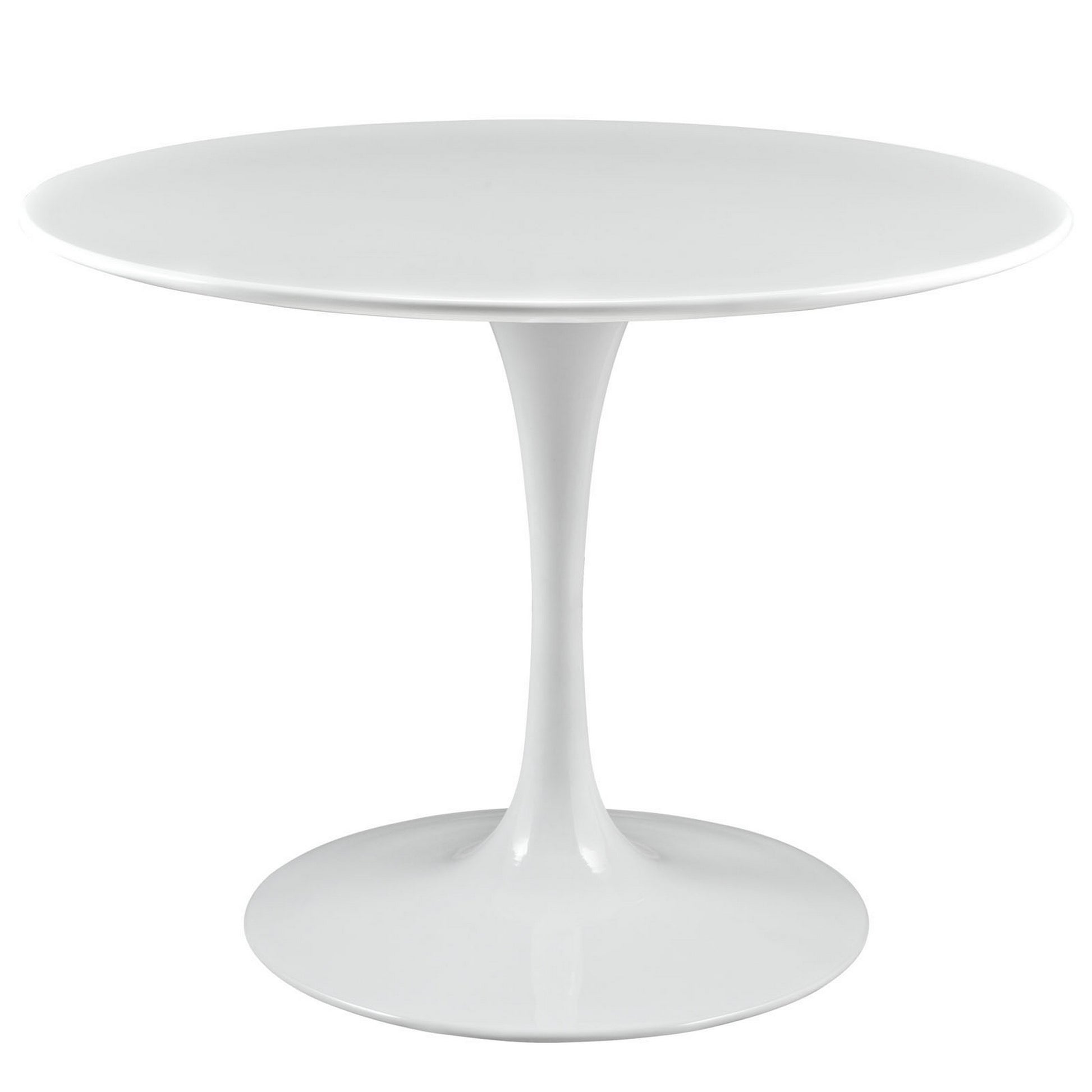 Willow 40" Round Wood Top Dining Table In White