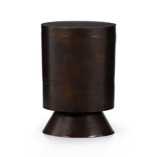 OPEN BOX - Antonella End Table In Antique Rust