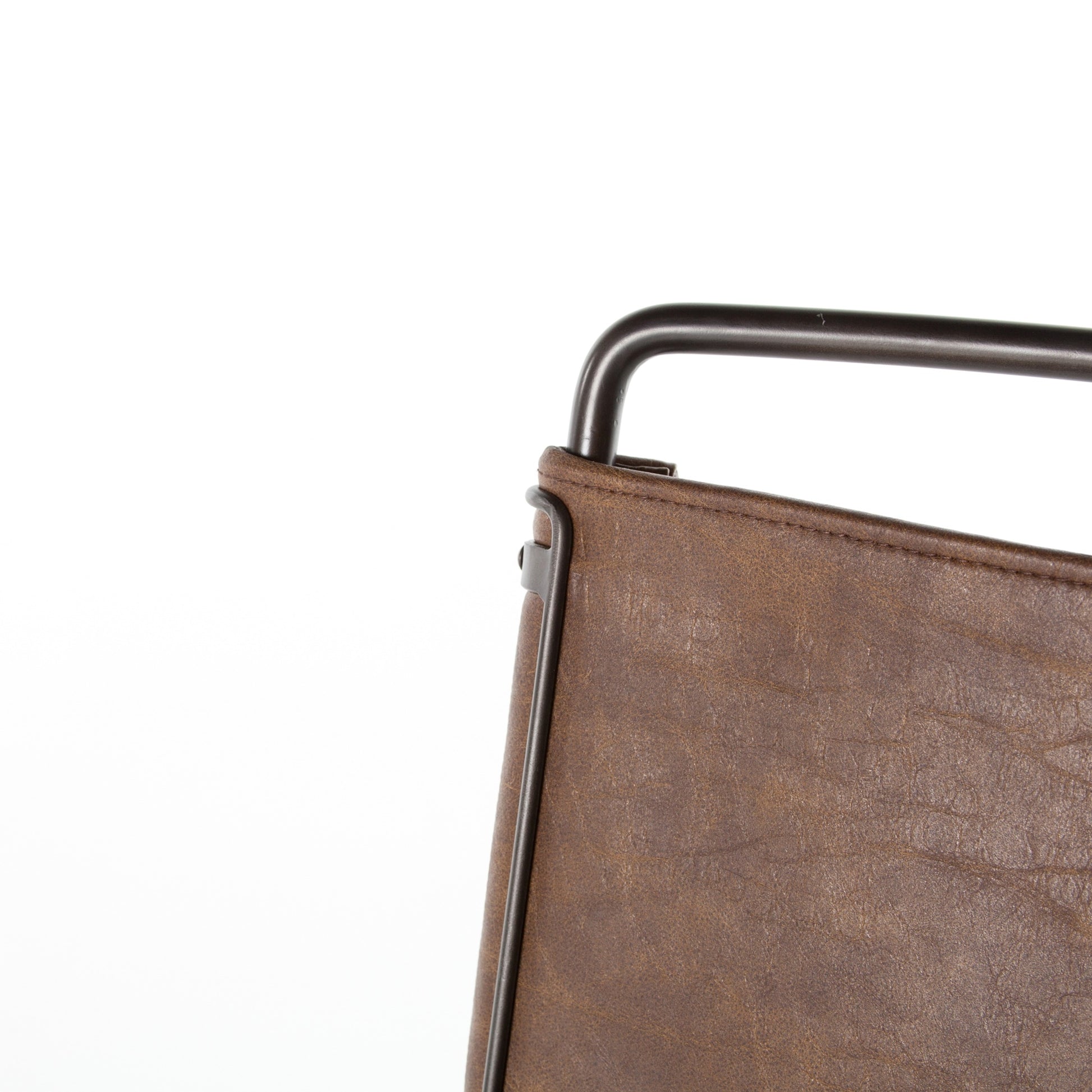 OPEN BOX - Wharton Stool In Distressed Brown In Bar