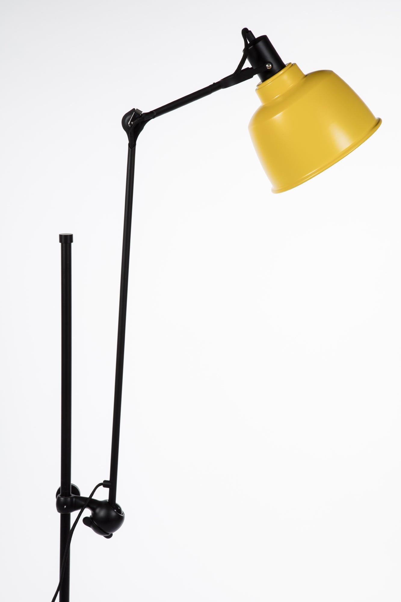Eduardo Floor Lamp - Matt Black/Matt Yellow Shade