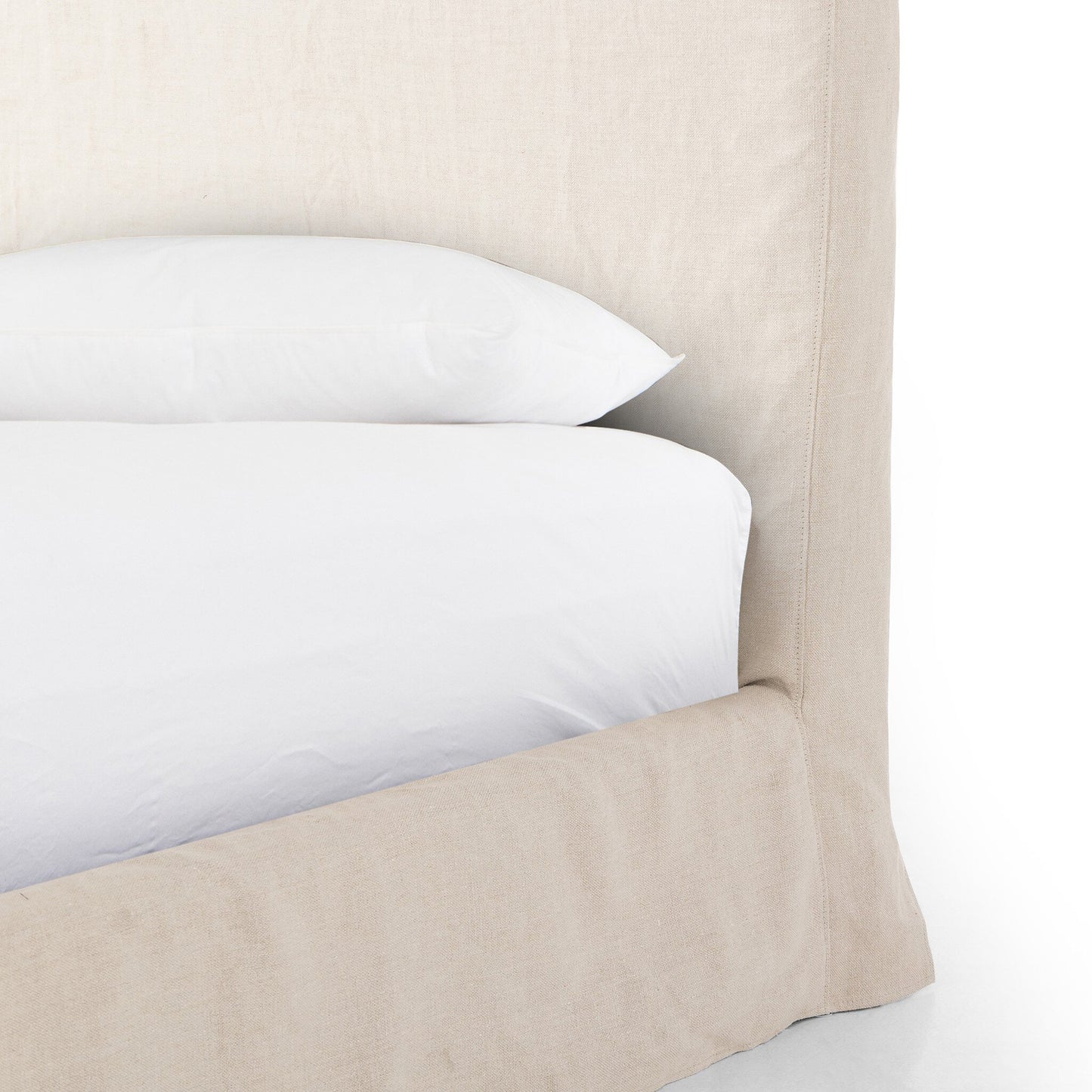 OPEN BOX - Daphne Queen Slipcover Bed - Brussels Natural