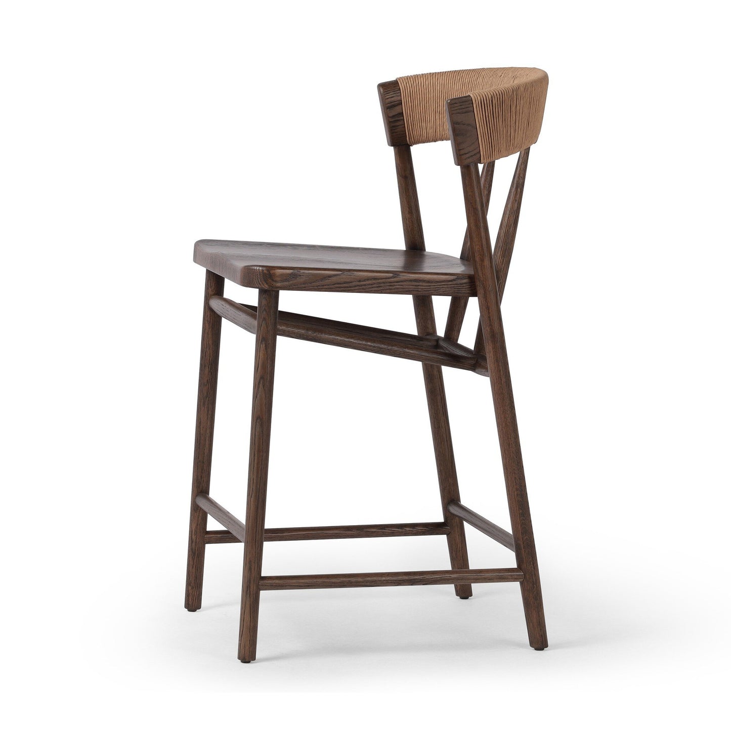 Open Box - Buxton Bar Stool - Natural Paper Rush