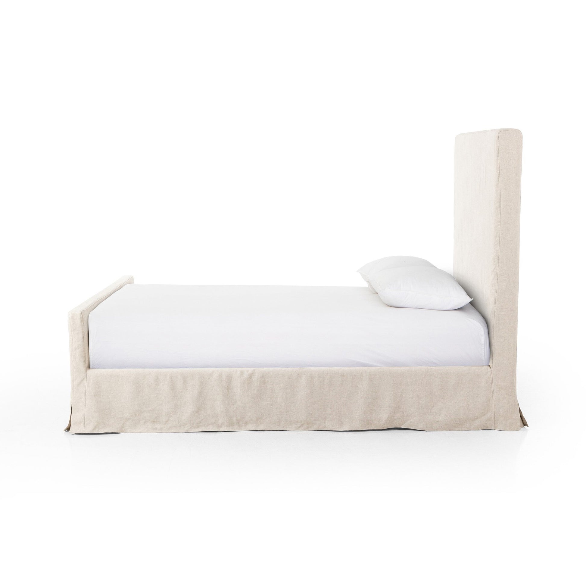 OPEN BOX - Daphne Queen Slipcover Bed - Brussels Natural
