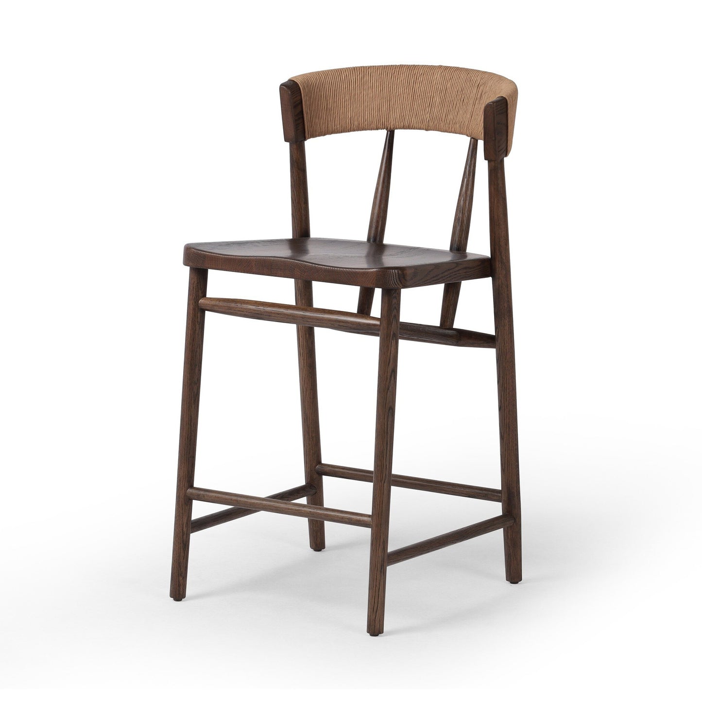 Open Box - Buxton Bar Stool - Natural Paper Rush
