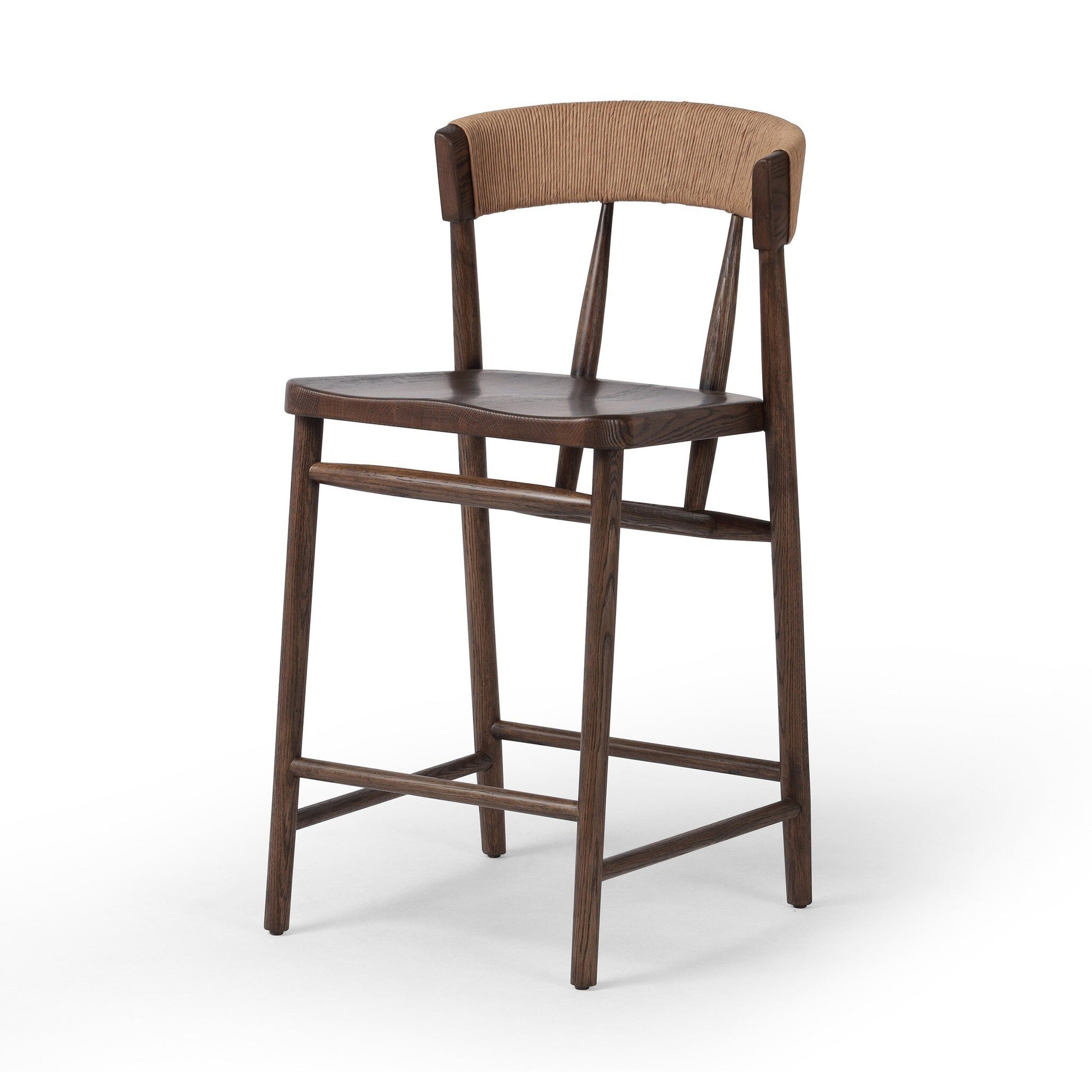 Open Box - Buxton Bar Stool - Natural Paper Rush