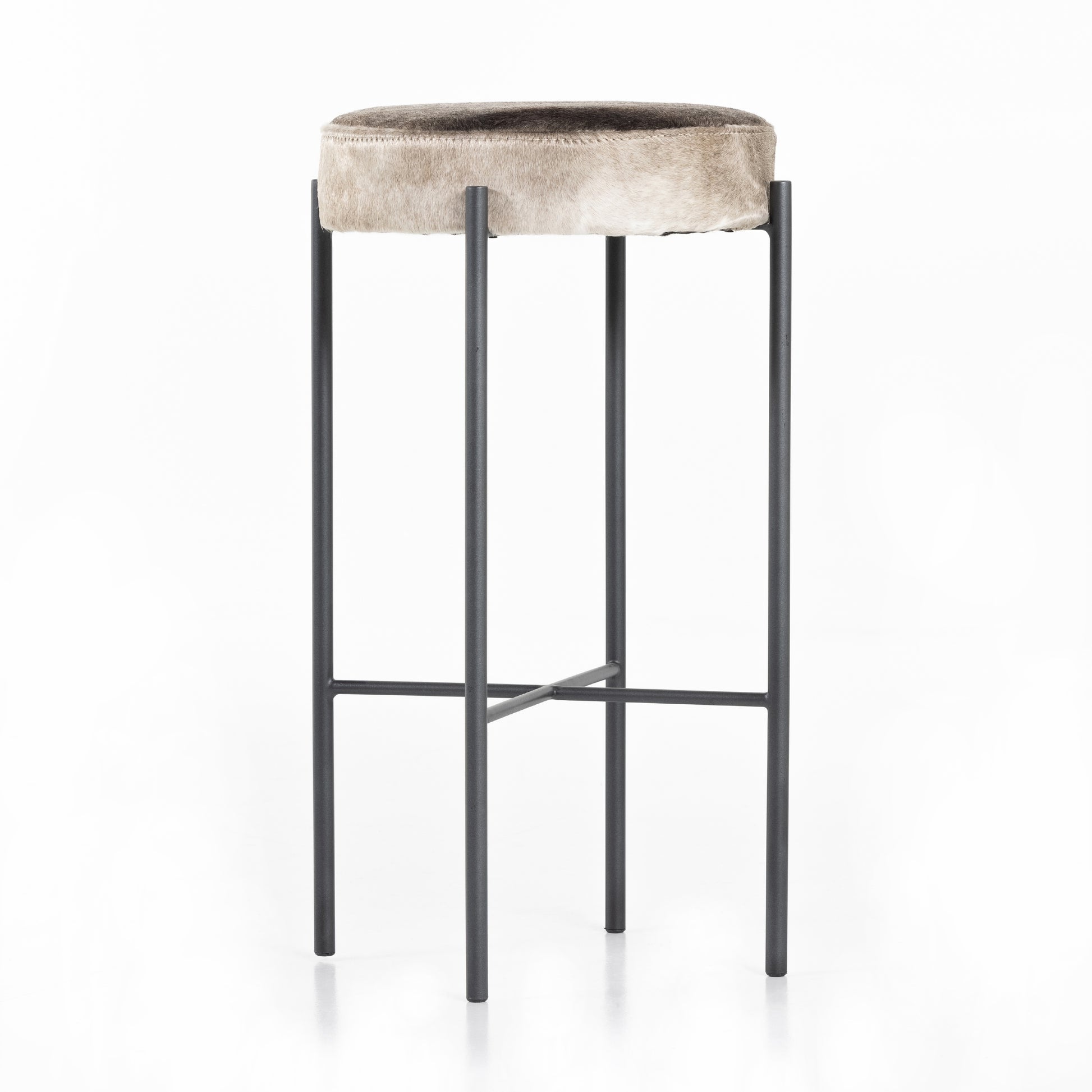 OPEN BOX - Nocona Stool In Speckled Hide In Bar