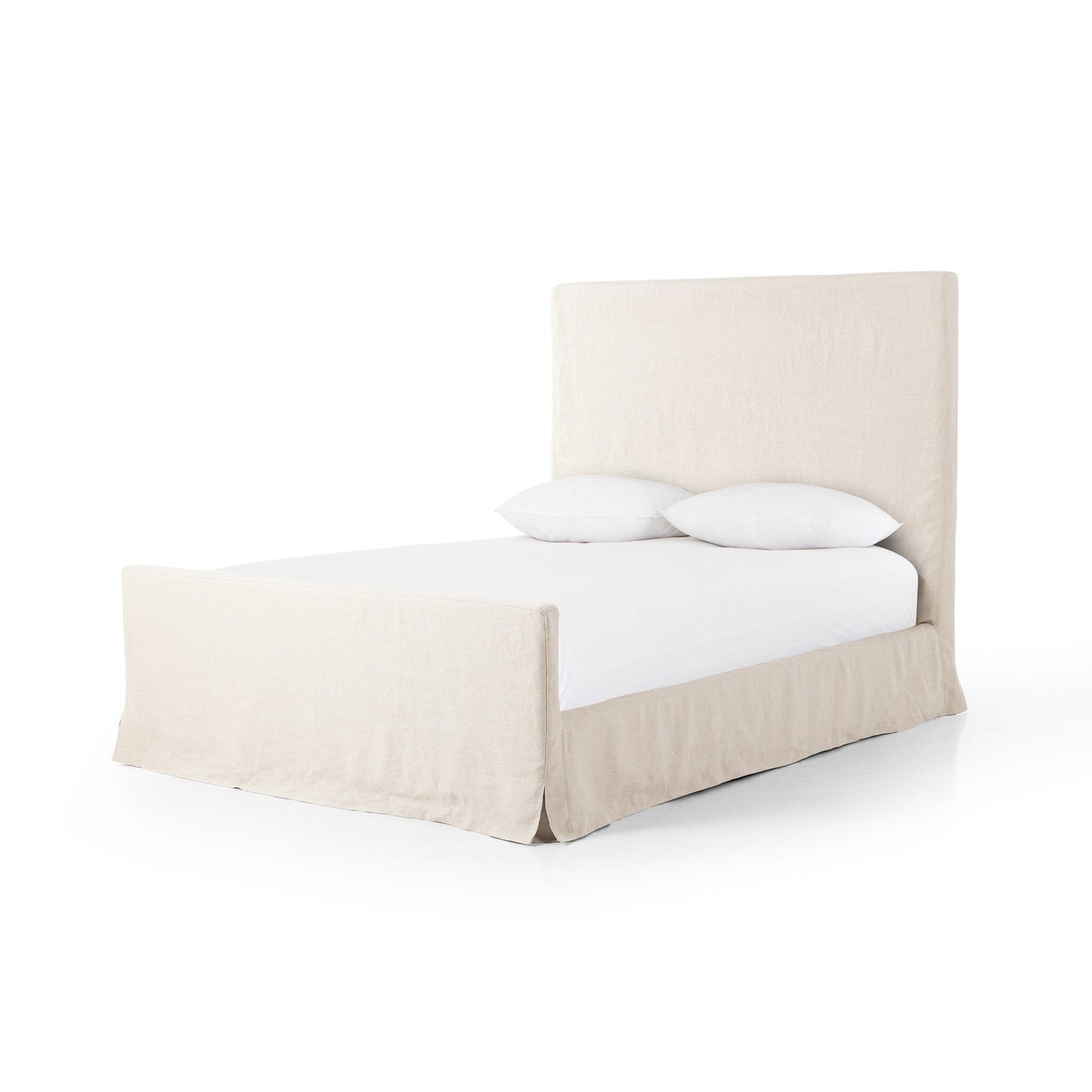 OPEN BOX - Daphne Queen Slipcover Bed - Brussels Natural