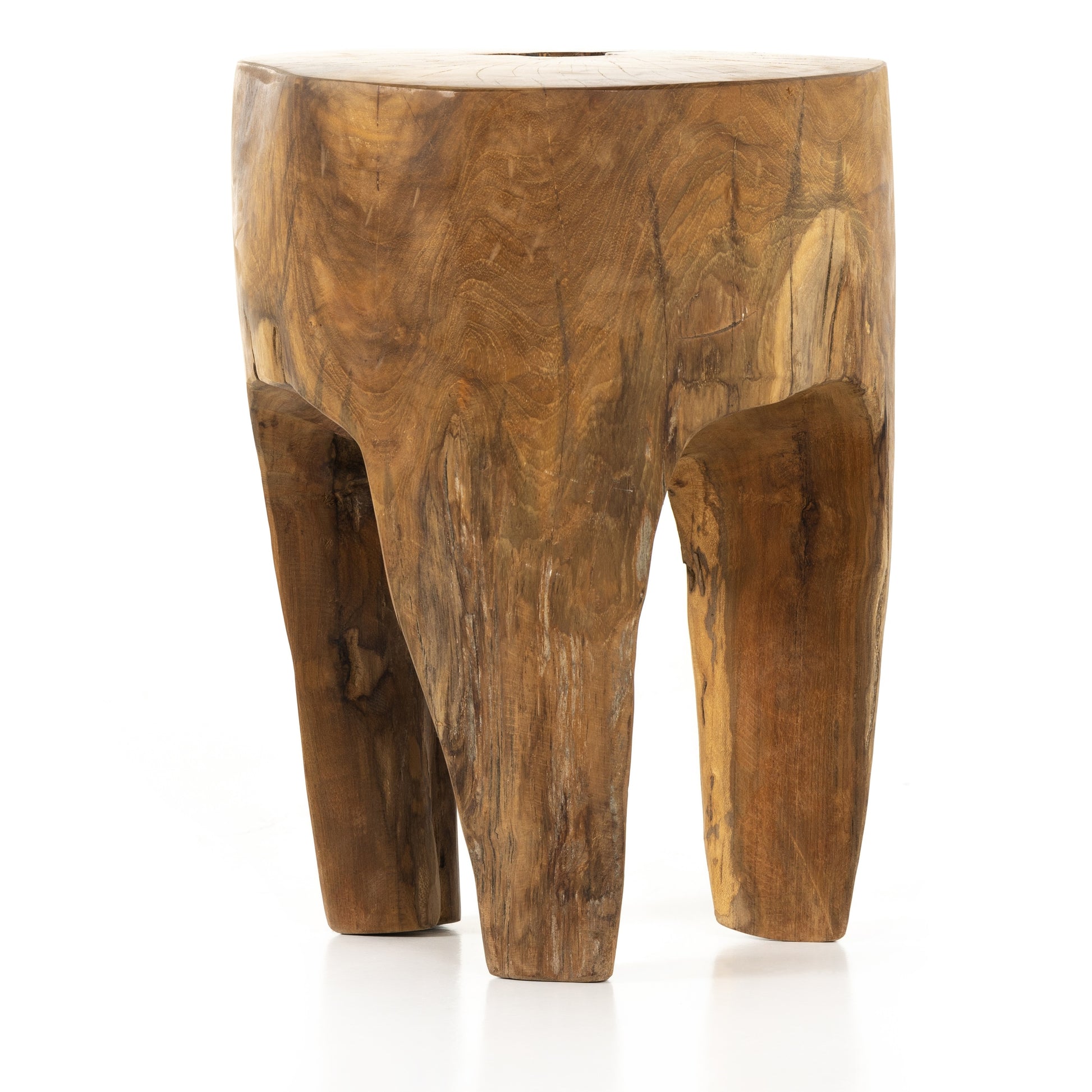 Kyra Outdoor End Table In Teak Root