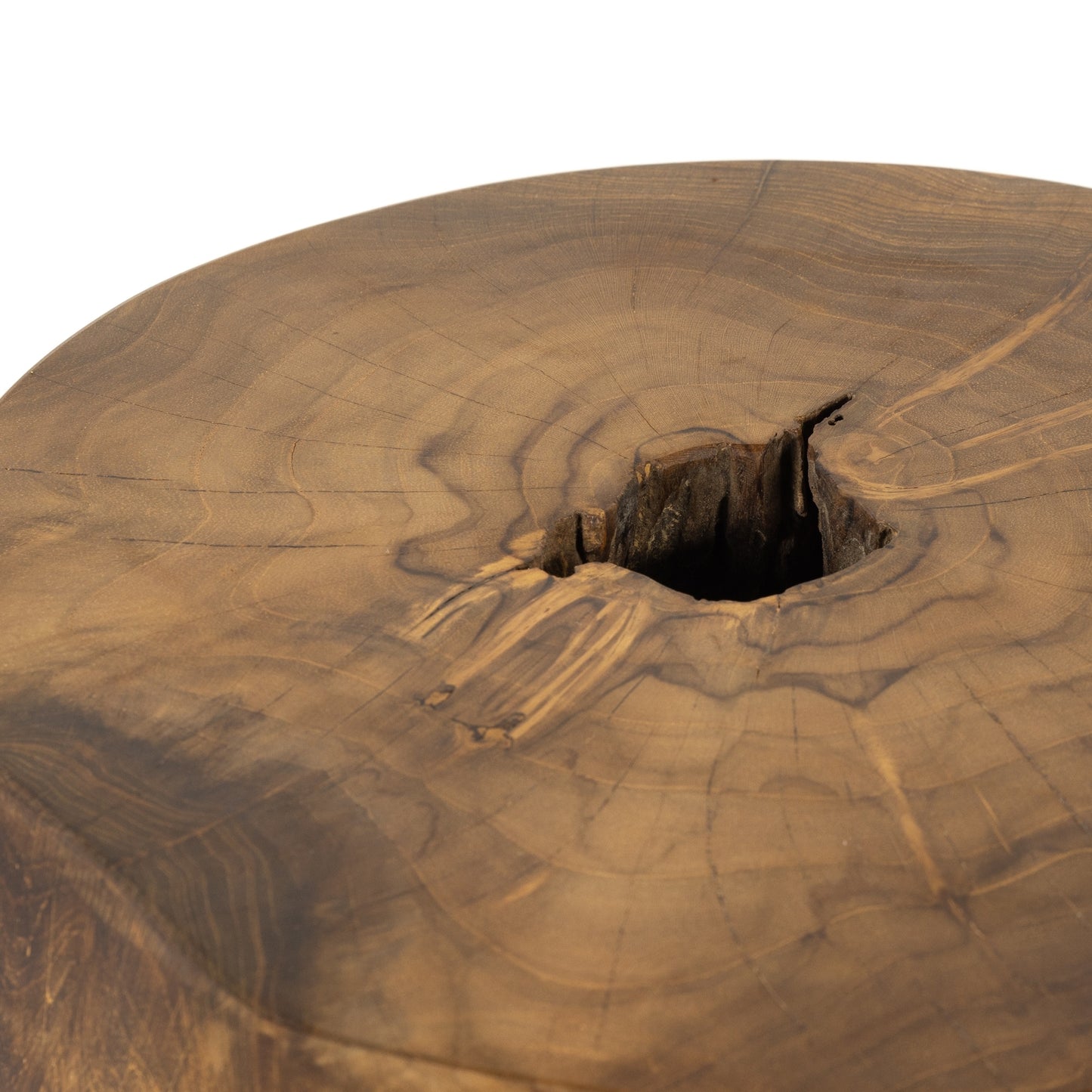 Kyra Outdoor End Table In Teak Root