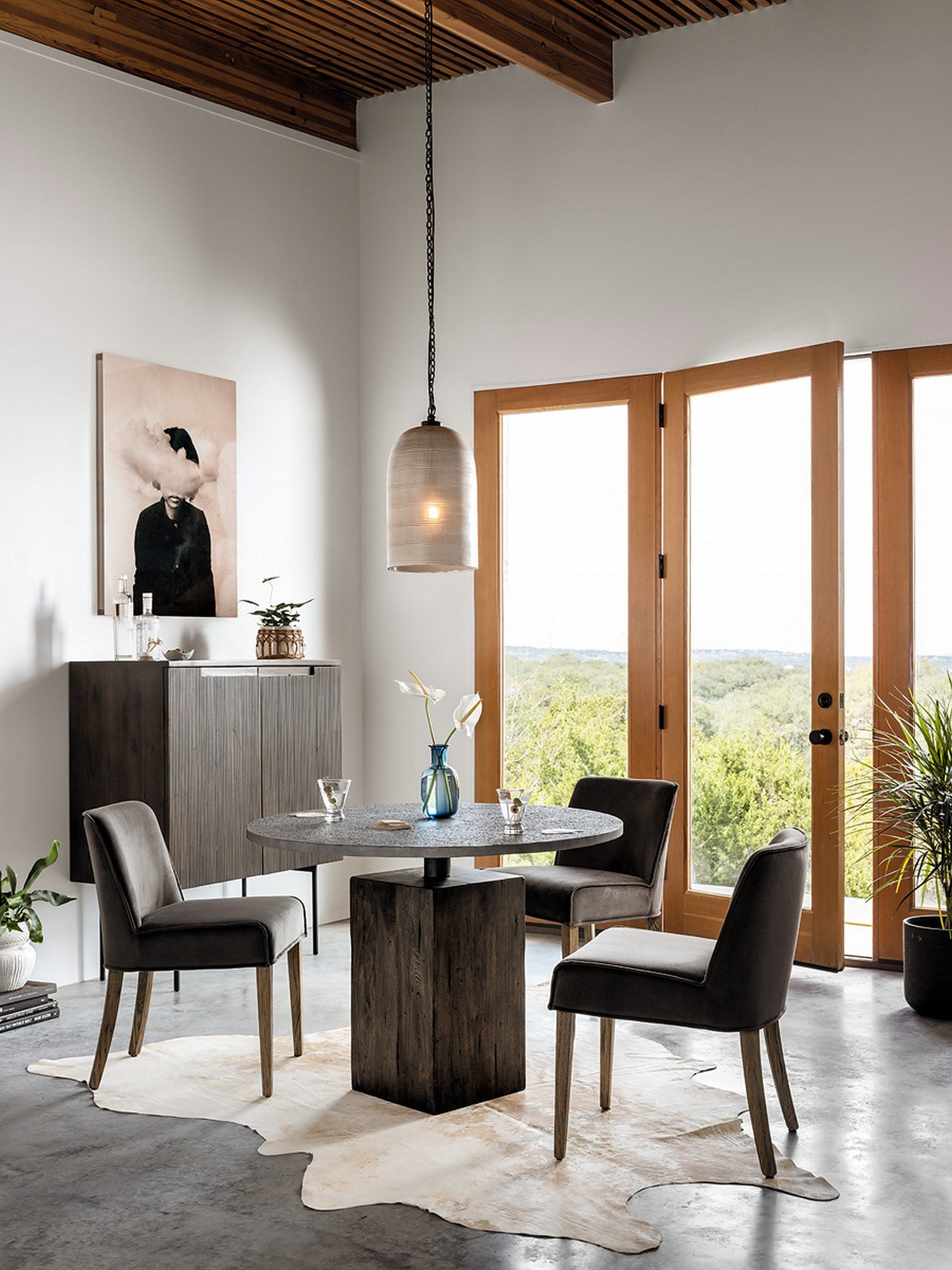 OPEN BOX - Aria Dining Chair In Bella Smoke