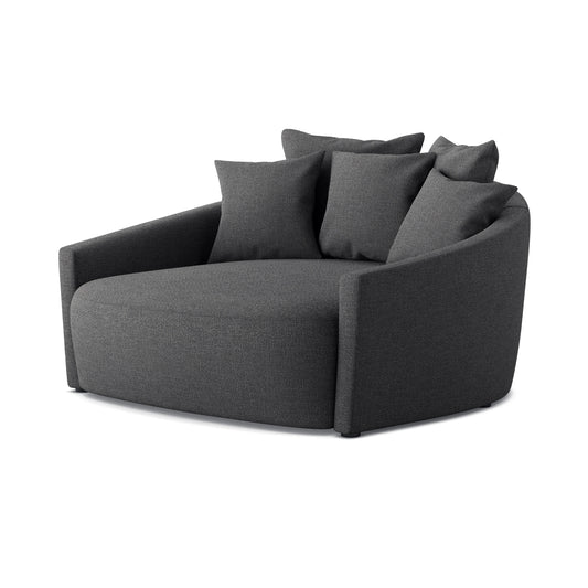 Open Box - Chloe Media Lounger In Gibson Smoke