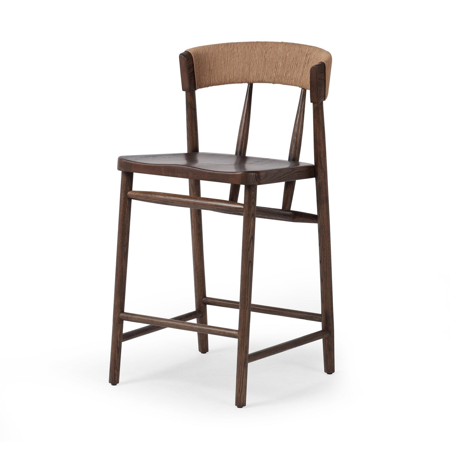 Open Box - Buxton Bar Stool - Natural Paper Rush