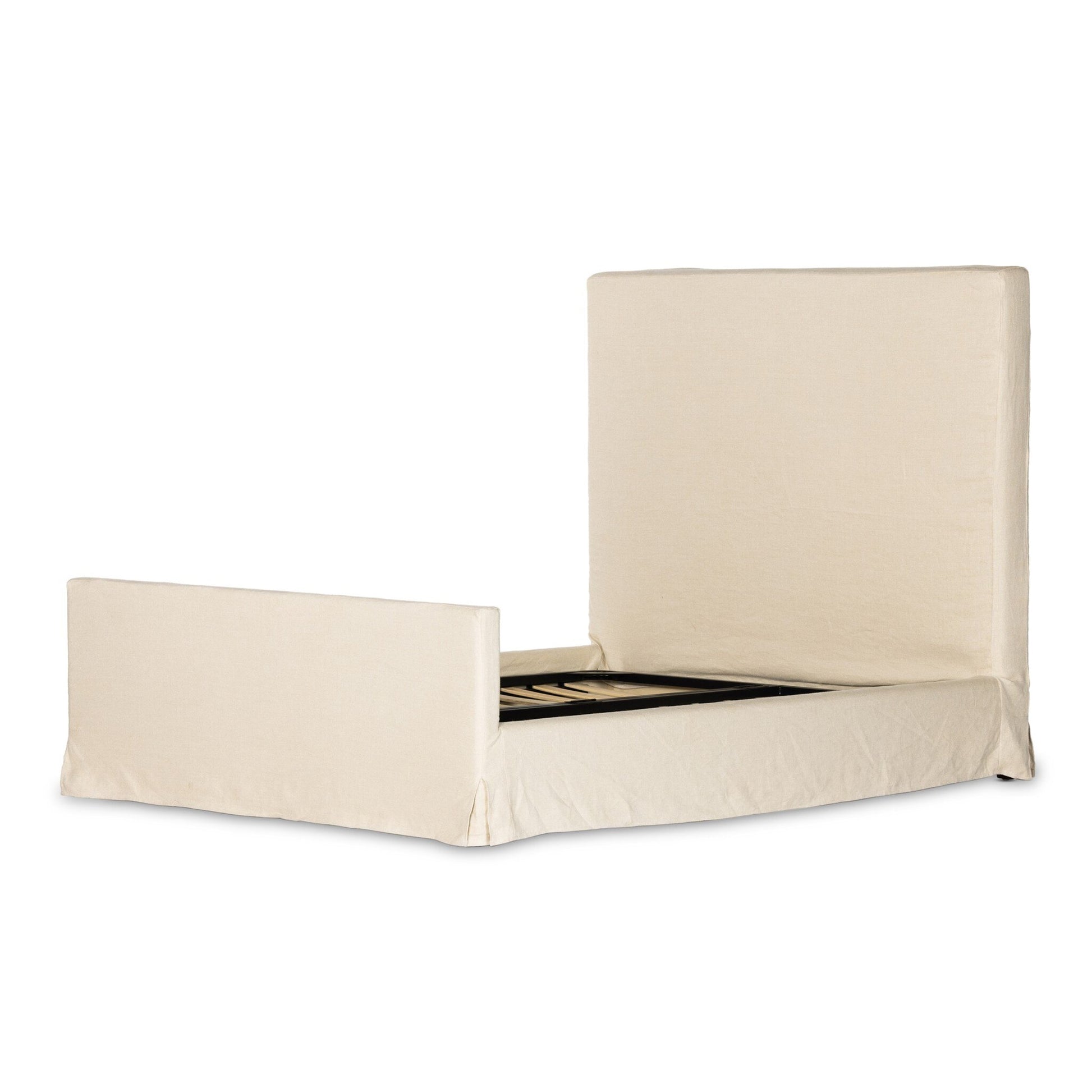 OPEN BOX - Daphne Queen Slipcover Bed - Brussels Natural
