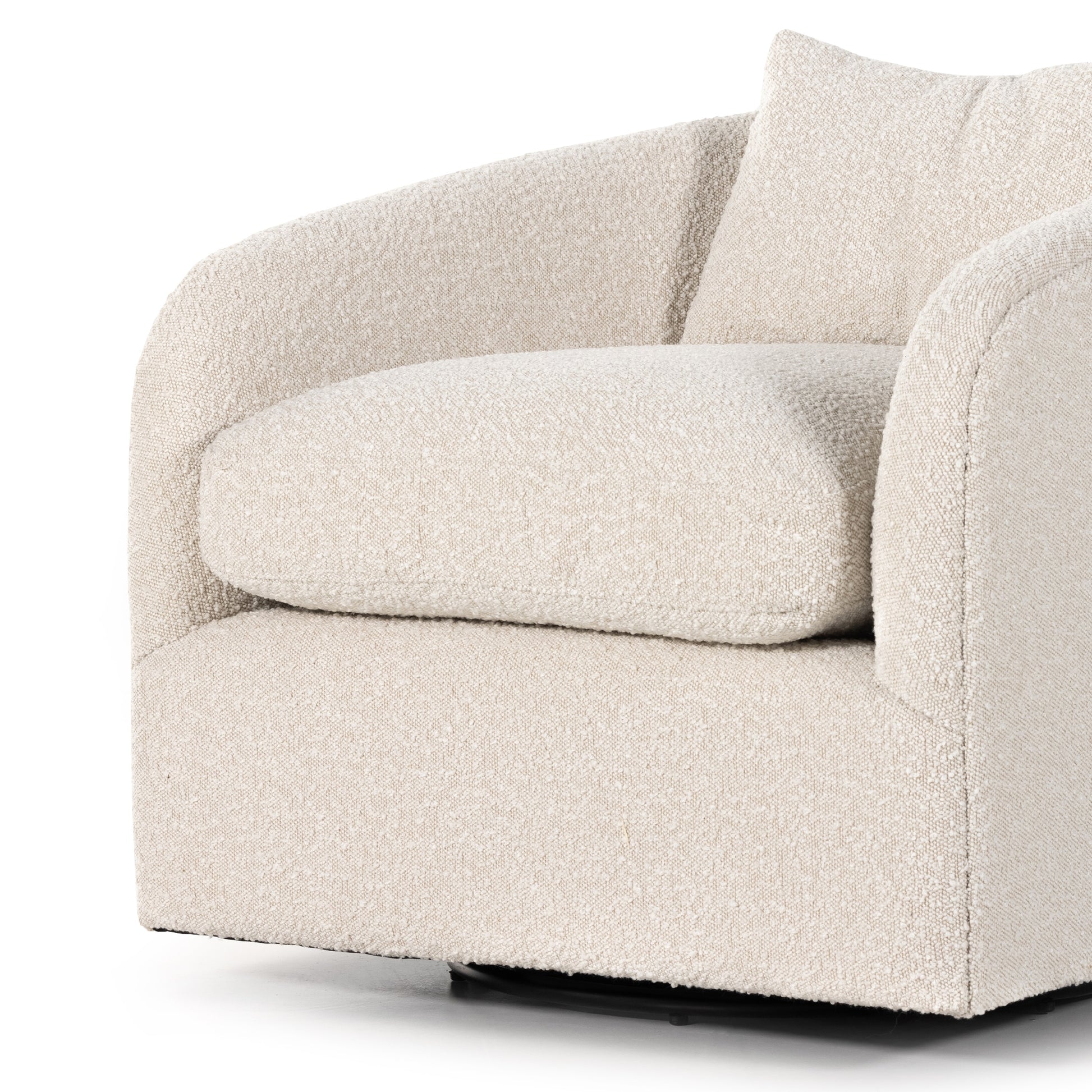 OPEN BOX - Topanga Swivel Chair In Knoll Natural