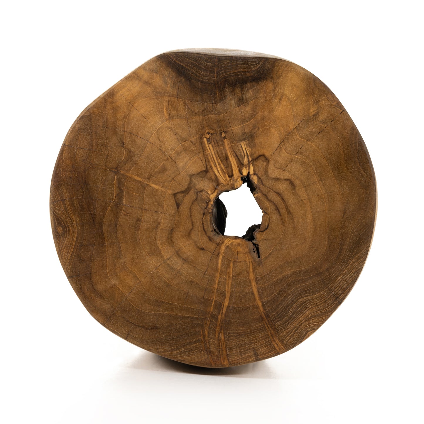 Kyra Outdoor End Table In Teak Root