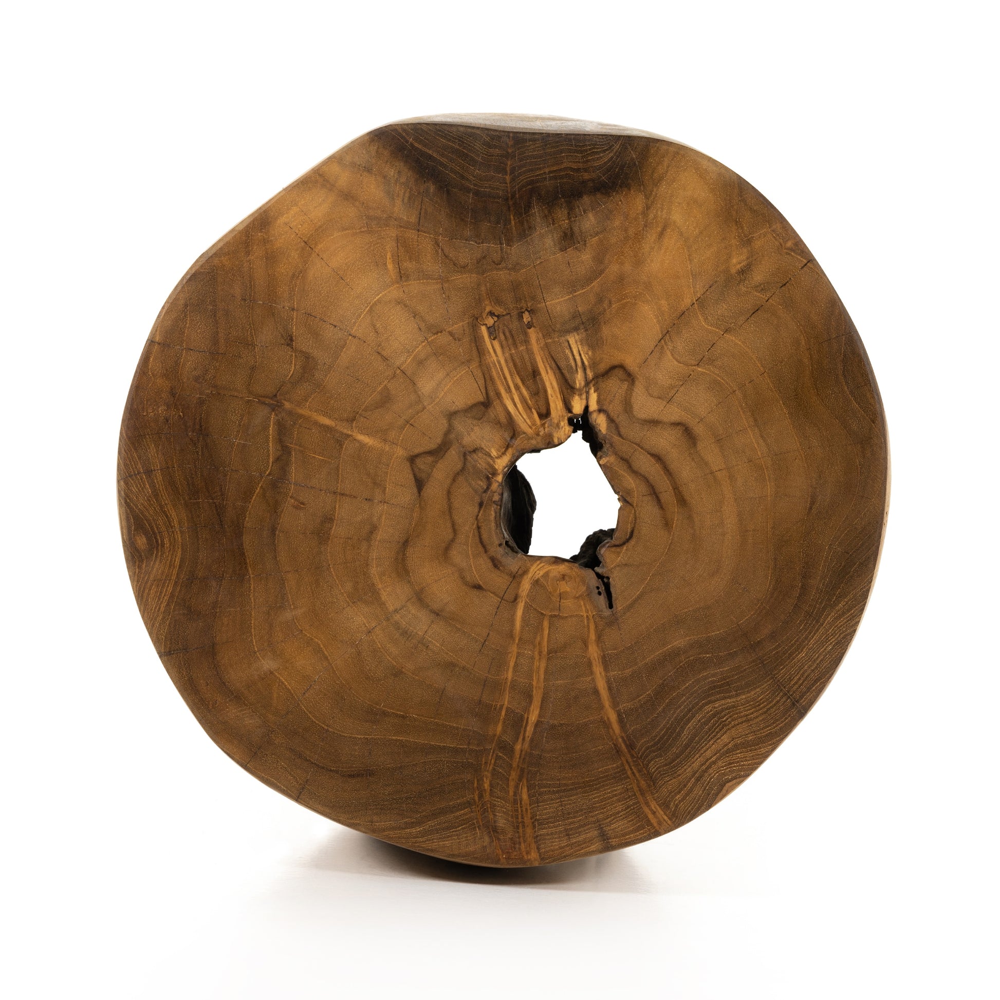 Kyra Outdoor End Table In Teak Root