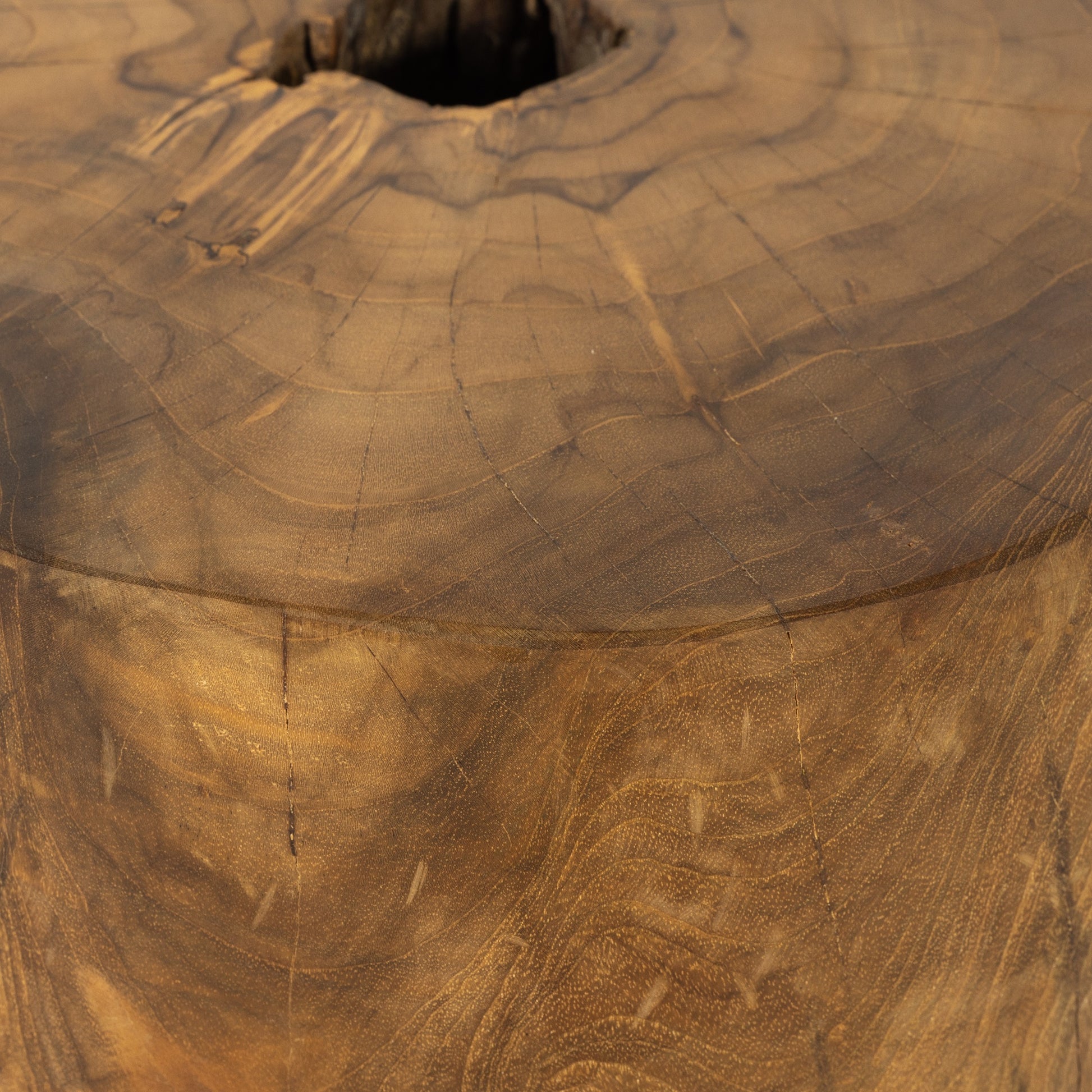 Kyra Outdoor End Table In Teak Root