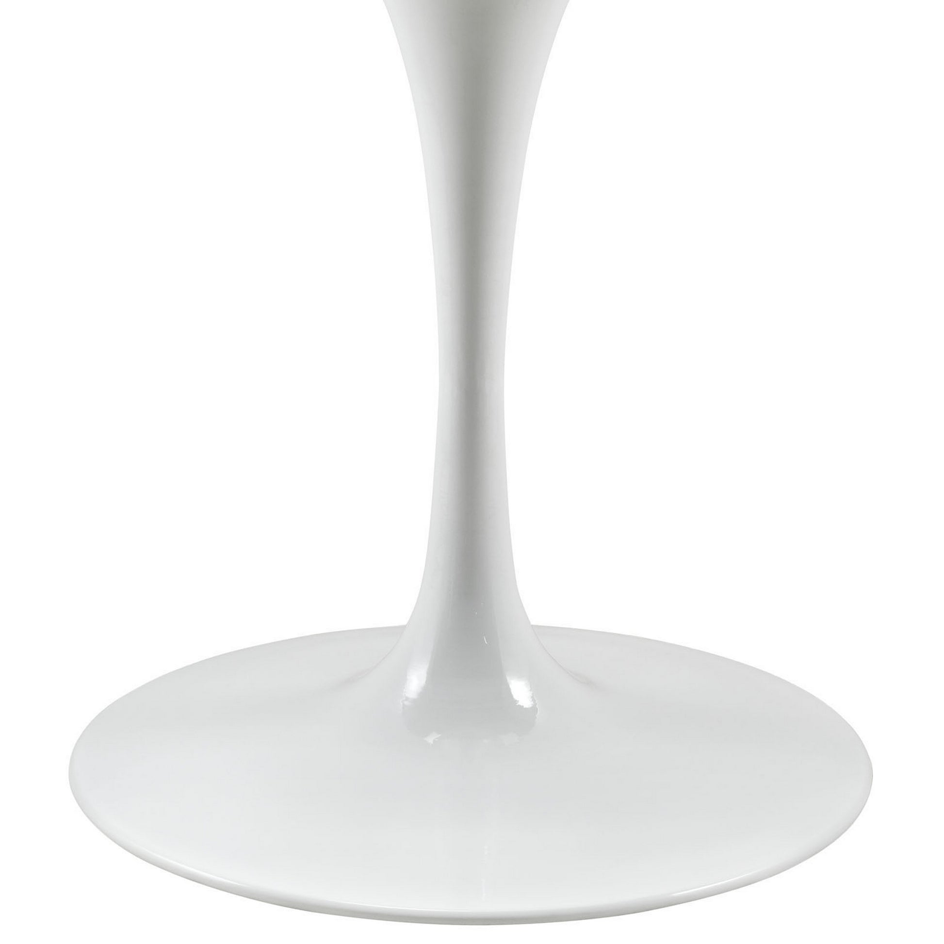 Willow 40" Round Wood Top Dining Table In White