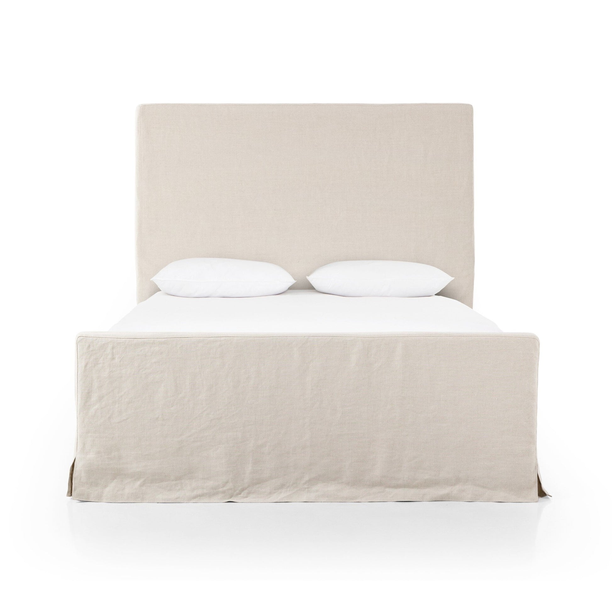 OPEN BOX - Daphne Queen Slipcover Bed - Brussels Natural