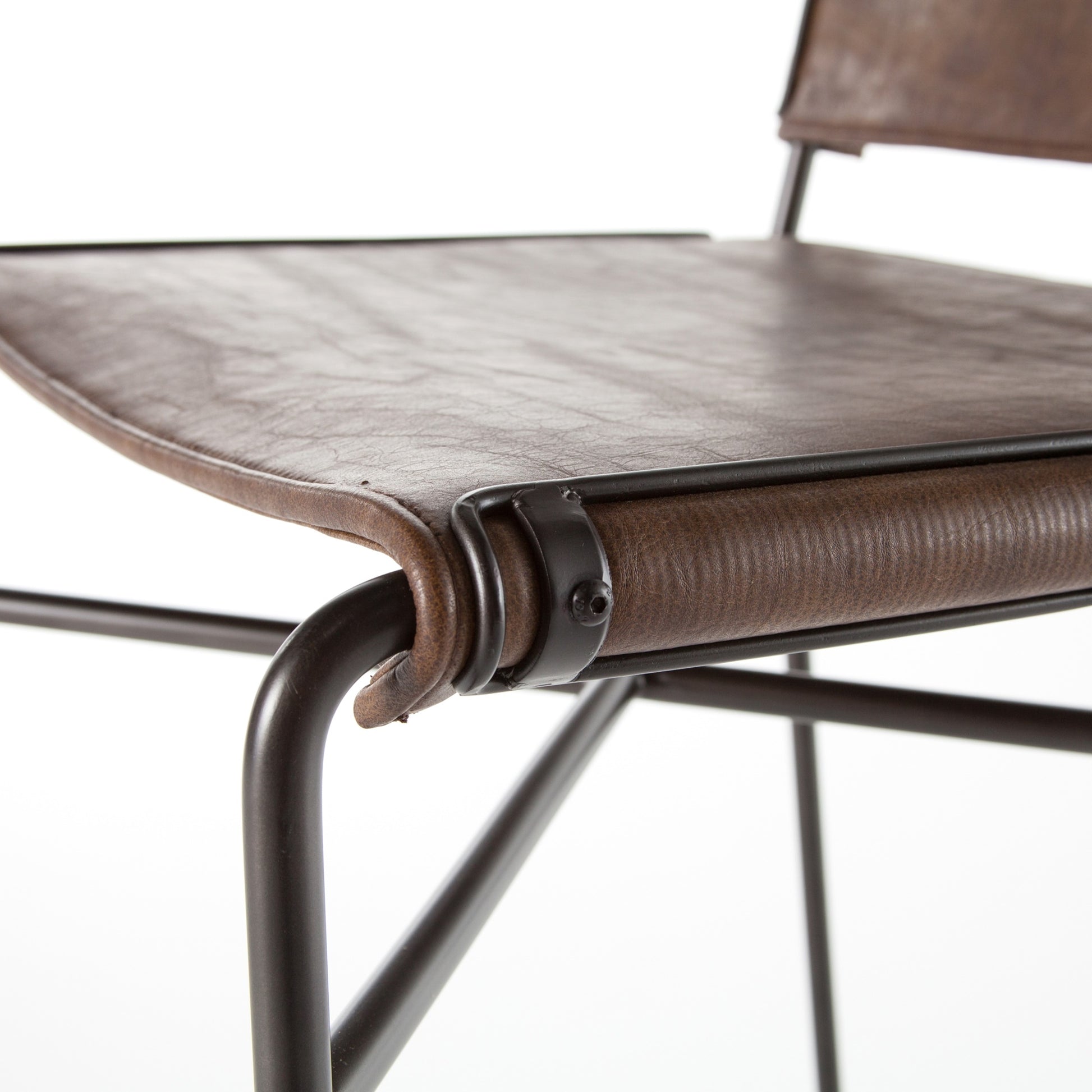 OPEN BOX - Wharton Stool In Distressed Brown In Bar