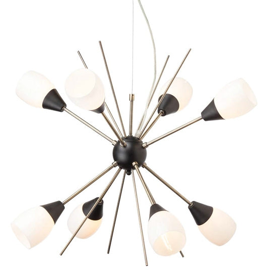 Cano Pendant Lamp In Antique Brass | Matt Black