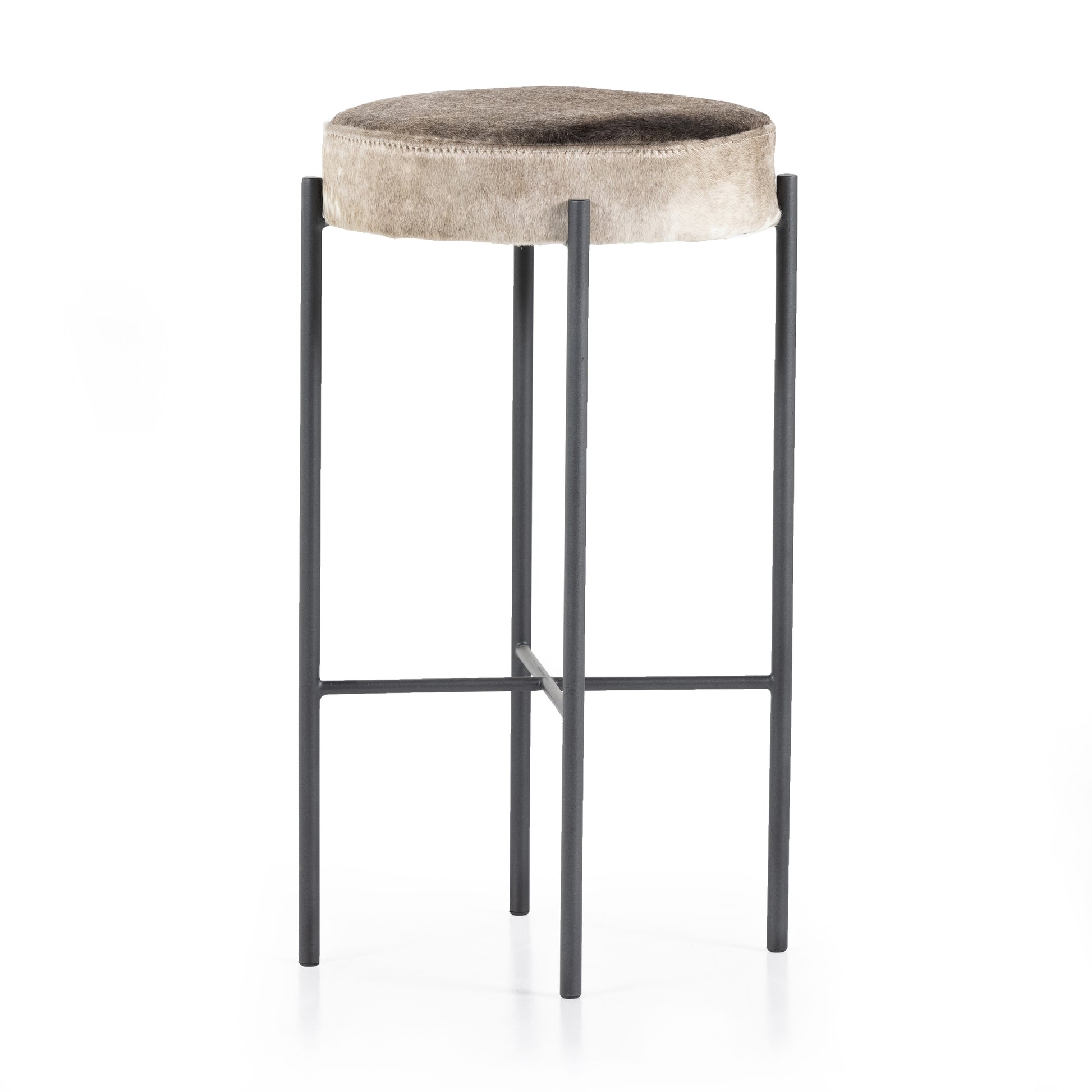 OPEN BOX - Nocona Stool In Speckled Hide In Bar